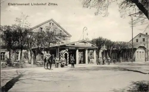 Ak Zittau in der Oberlausitz, Etablissement Lindenhof