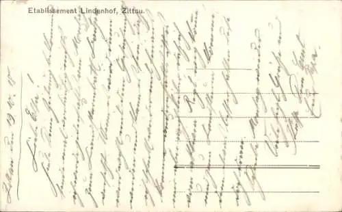 Ak Zittau in der Oberlausitz, Etablissement Lindenhof