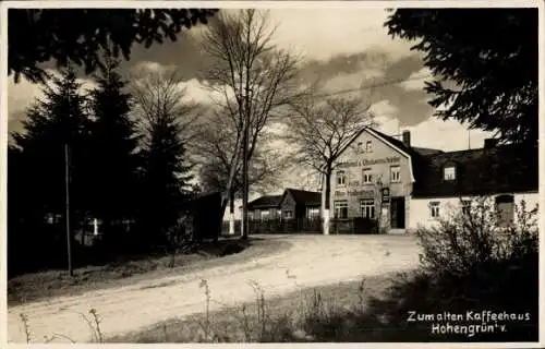 Ak Hohengrün Auerbach im Vogtland, Waldlandschaft, Zum alten Kaffeehaus, Gebäude