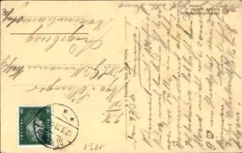 Steindruck Ak Günzburg an der Donau, Stadttor