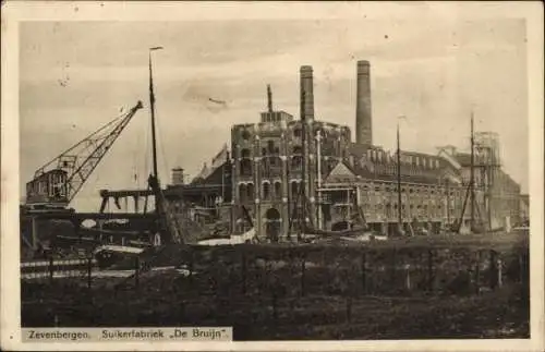 Ak Zevenbergen Nordbrabant, Suikerfabriek De Bruijn