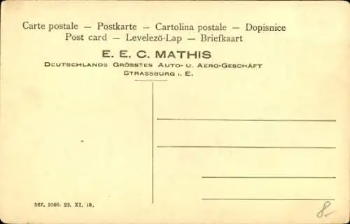 Ak Der leichte 8/20 HP. Mathis-Wagen im Böhmen
