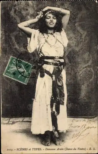 Ak Scenes et Types, Danseuse Arabe, Danse du Ventre, Maghreb