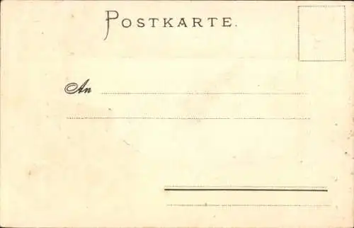 Präge Passepartout Ak Ruhla in Thüringen, Totalansicht der Ortschaft