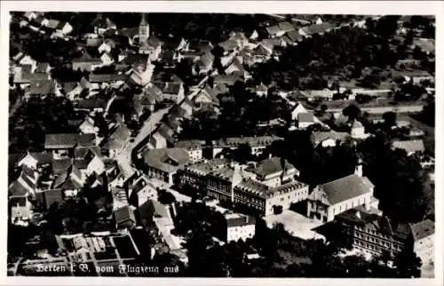 Ak Herten Rheinfelden in Baden, Fliegeraufnahme