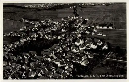 Ak Nellingen auf den Fildern Ostfildern, Fliegeraufnahme