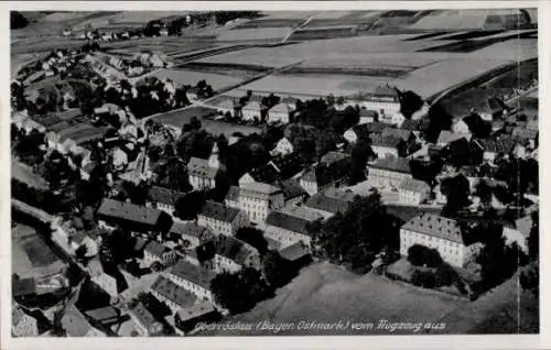 Ak Oberröslau Oberfranken Bayern, Fliegeraufnahme