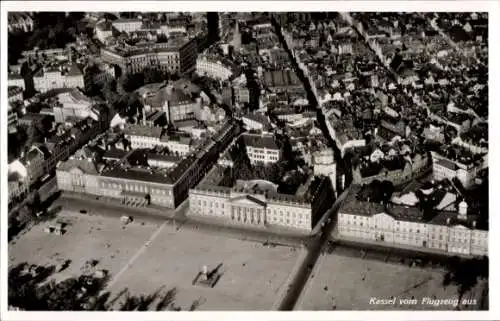 Ak Kassel in Hessen, Fliegeraufnahme, Friedrichsplatz, Königsplatz