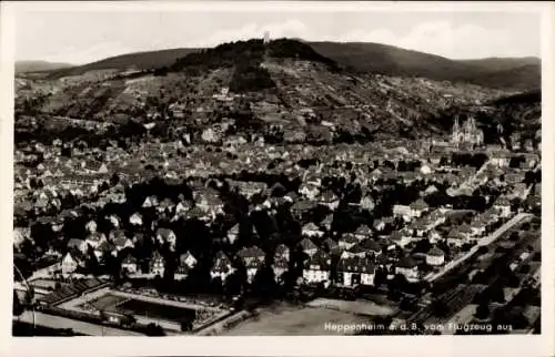 Ak Heppenheim an der Bergstraße, Fliegeraufnahme