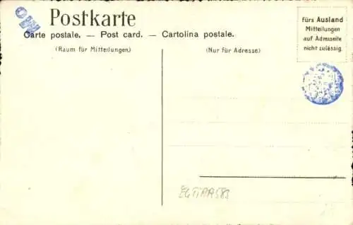 Wappen Ak Verband der Familie Schenck, Löwe mit Krug