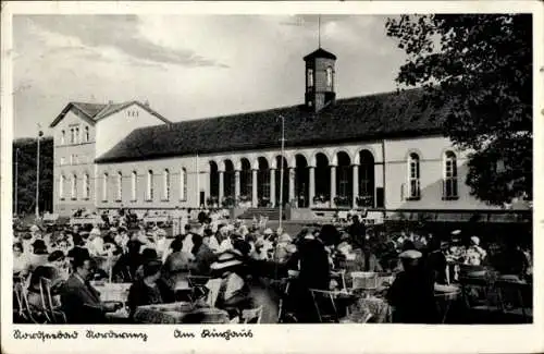 Ak Nordseebad Norderney Ostfriesland, am Kurhaus