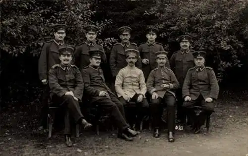 Foto Ak Kalk Köln am Rhein, Gruppenbild deutscher Offiziere