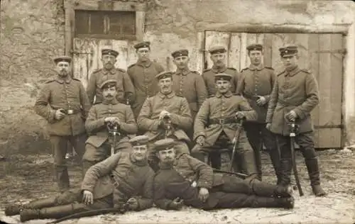 Ak Schwenningen am Neckar, Gruppenbild kaiserlicher Soldaten