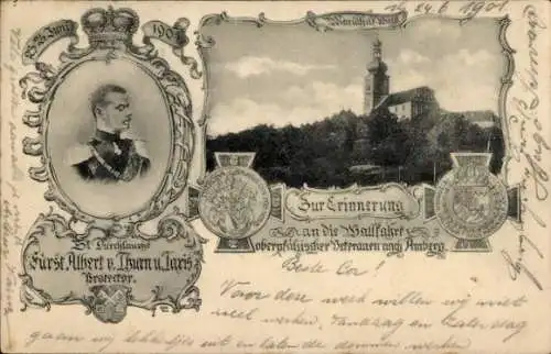 Ak Amberg in der Oberpfalz Bayern, Fürst Albert von Thurn und Taxis