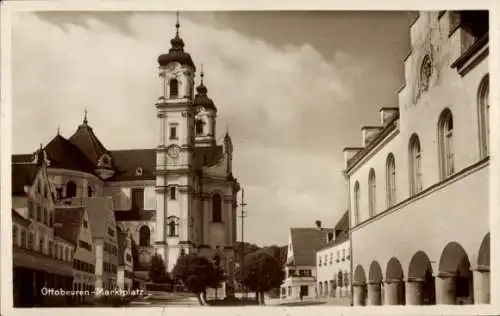 Ak Ottobeuren in Oberschwaben Allgäu, Marktplatz