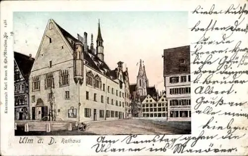 Litho Ulm an der Donau, Rathaus