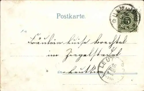 Litho Ulm an der Donau, Rathaus