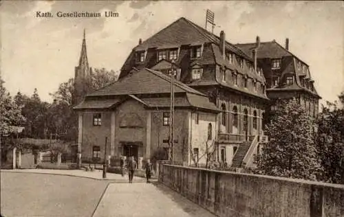 Ak Ulm an der Donau, Katholisches Gesellenhaus