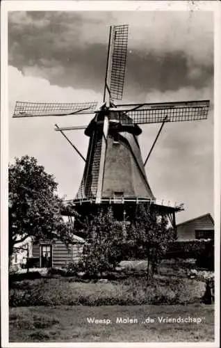 Ak Weesp Nordholland, Molen de Vriendschap