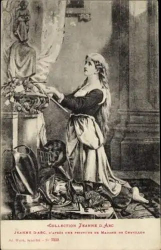 Künstler Ak Châtillon, Jeanne d'Arc, Portrait