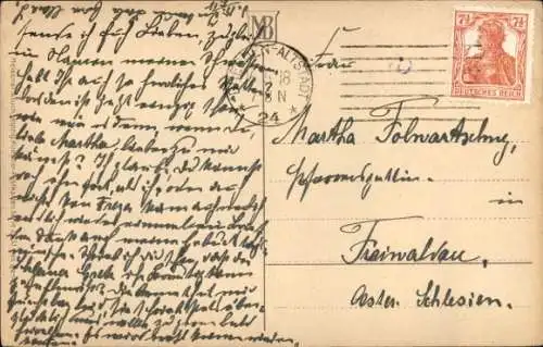 Litho Glückwunsch Pfingsten, Maikäfer, Birke