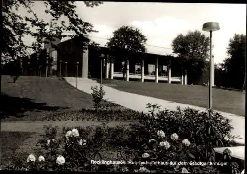 Ak Recklinghausen im Ruhrgebiet, Ruhrfestspielhaus auf dem Stadtgartenhügel