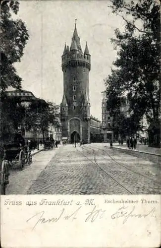 Ak Frankfurt am Main, Eschenheimer Turm