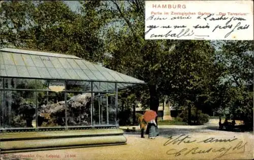 Ak Hamburg Mitte Neustadt, Zoologischer Garten, Das Terrarium