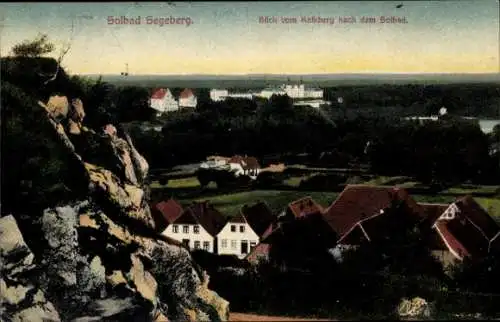 Ak Bad Segeberg in Holstein, Blick vom Kalkberg nach dem Solbad