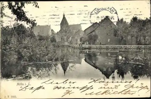 Ak Mölln im Herzogtum Lauenburg, Wasserpartie