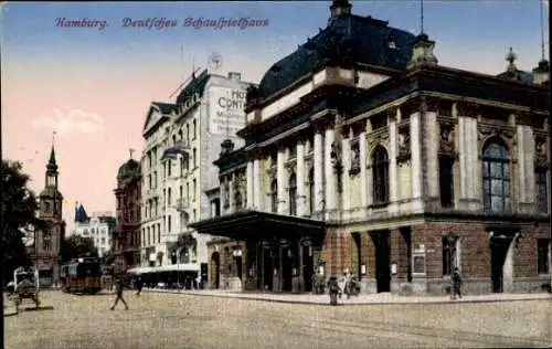 Ak Hamburg Mitte St. Georg, Deutsches Schauspielhaus, HO, CONT