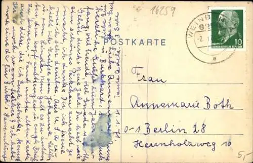 Ak Bad Freienwalde an der Oder, Gesamtansicht, Brunnenhotel