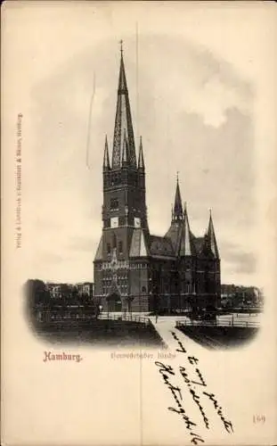 Ak Hamburg Eimsbüttel Harvestehude, St. Elisabeth-Kirche