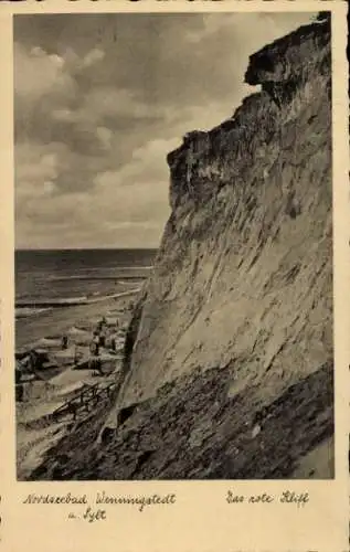 Ak Wenningstedt auf Sylt, Das rote Schiff