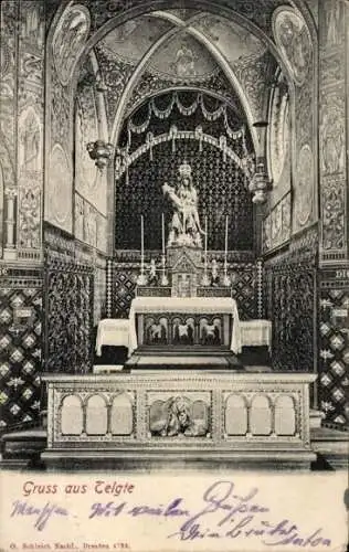 Ak Telgte in Westfalen, Gnadenkapelle, gekrönte Mutter Gottes, Altar