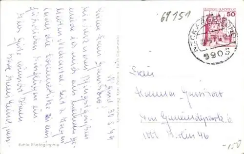 Ak Neckargemünd am Neckar, Gesamtansicht