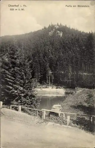 Ak Oberhof im Thüringer Wald, Gesamtansicht Bärenstein