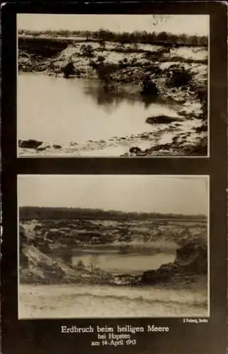 Foto Ak Hopsten Nordrhein Westfalen, Erdbruch beim heiligen Meere, 1913