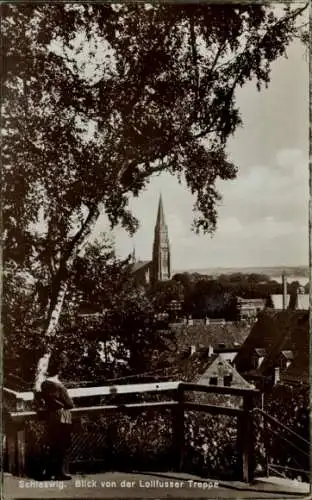 Ak Schleswig an der Schlei, Blick von der Lollfusser Treppe, Schleswig