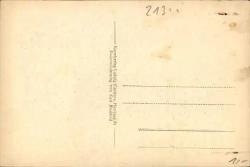 Ak Lüneburg in Niedersachsen, Federzeichnung von Kari Bloßfeld