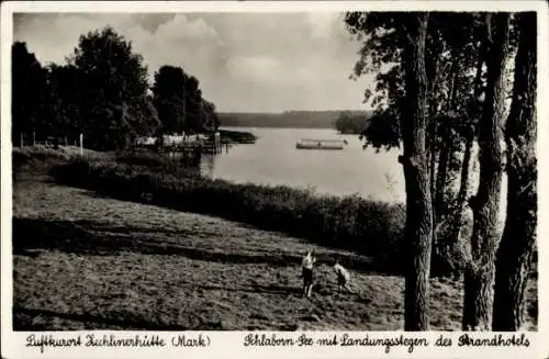 Ak Zechliner Hütte Zechlinerhütte Stadt Rheinsberg in der Mark, Schlabornsee