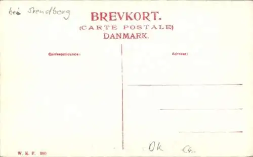 Ak Svendborg Dänemark, Valdemar Slot, ein Herrenhaus in Dänemark.