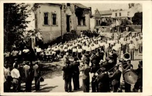 Ak Opava Troppau Region Mährisch Schlesien, Fest, Festzug, 1945