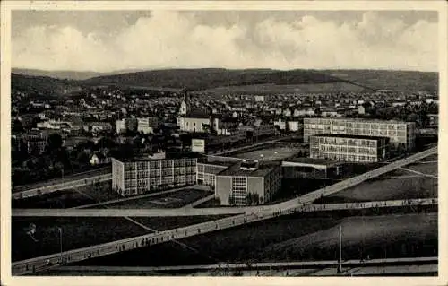 Ak Zlín Gottwaldov in Mähren Region Zlin, Gesamtansicht