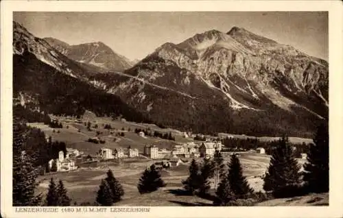 Ak Lenzerheide Kanton Graubünden, Panorama, Lenzerhorn