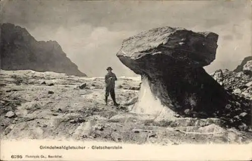 Ak Kanton Bern, Grindelwaldgletscher, Gletscherstein