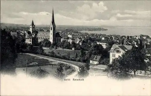 Ak Rorschach Kt. St. Gallen Schweiz, Stadtpanorama