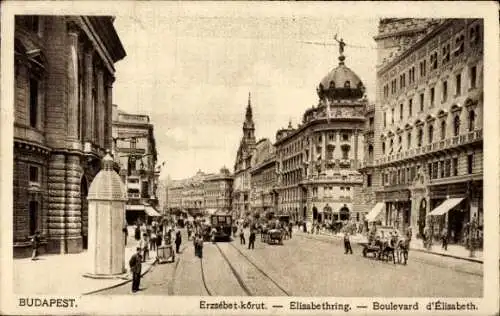 Ak Budapest Ungarn, Elisabethring