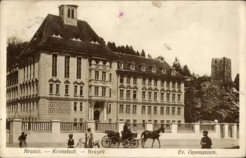 Ak Brasov Kronstadt Russland, Evangelisches Gymnasium