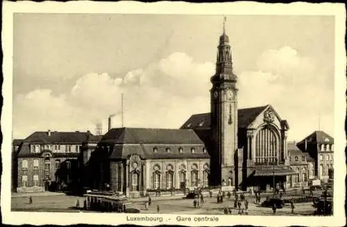 Ak Luxemburg Luxembourg, Gare centrale